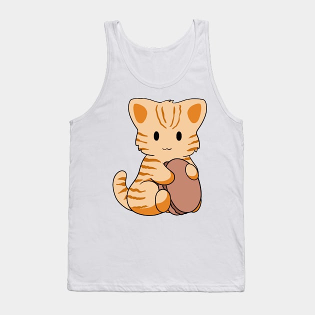 Orange Tabby Cat Macaron Tank Top by BiscuitSnack